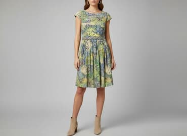 lata 70 sukienki: Sukienka damska, rozmiar M — 1