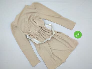 beżowy trencz i sukienka: Sukienka damska, rozmiar S — 3