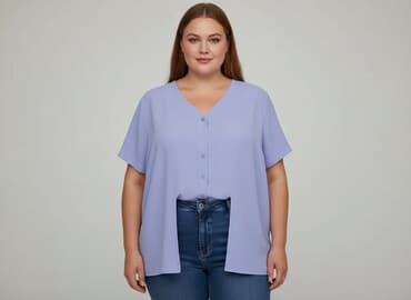 bluzki dla kobiet z dużym biustem: Bonmarche, Bluzka damska, rozmiar 7XL — 6