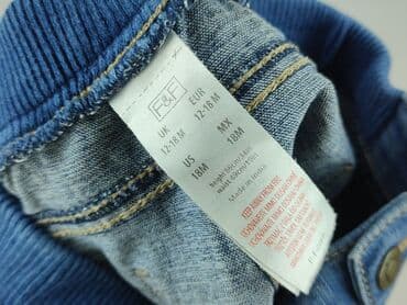 spodnie woskowane bershka: Denim pants, F&F, 12-18 months, condition - Perfect — 4