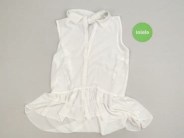 bluzka z baskinką biała: Look, Women's blouse, size S — 3