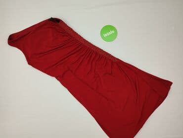 czerwona sukienki na jedno ramię: Sukienka damska, rozmiar S — 3