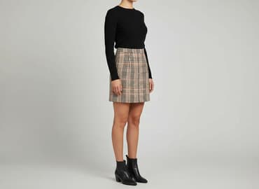 spódnice w kratę plus size: Jean Pascal, Spódnica damska, rozmiar L — 1