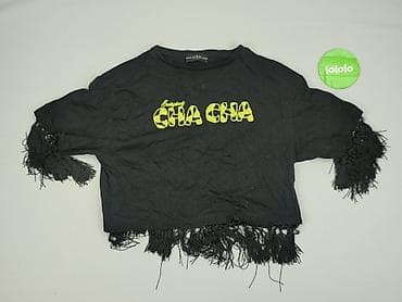 czarne dresy: Guess, T-shirt damski, rozmiar L — 2