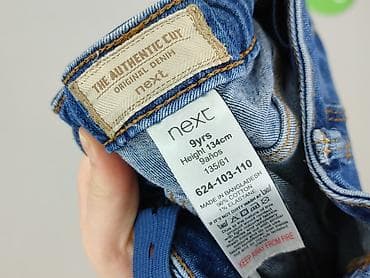 8 lat: Spodnie jeansowe, Next, 9 lat, 128/134, stan - Bardzo dobry — 4