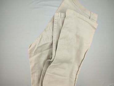 granatowe chinosy damskie: Infinity, Spodnie materiałowe damskie, rozmiar L — 5