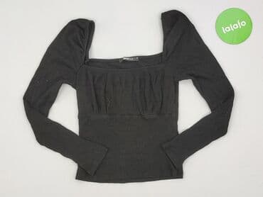 czarny tshirt: Gina Tricot, Bluzka damska, rozmiar XS — 2