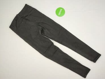 szare szerokie jeansy: Jeansy damskie, rozmiar M — 3