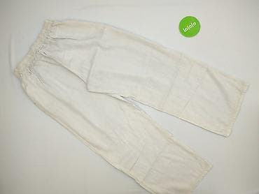 linen trousers pull and bear: Spodnie materiałowe damskie, rozmiar S — 3