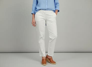 barbara lebek kurtki zimowe: Barbara Lebek, Spodnie materiałowe damskie, rozmiar 3XL — 7