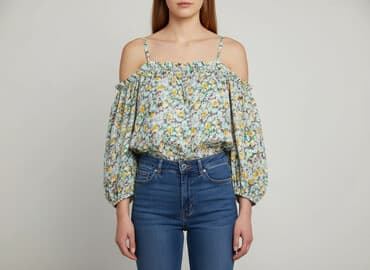 bluza w kwiaty medicine: Bluzka damska, rozmiar M — 6