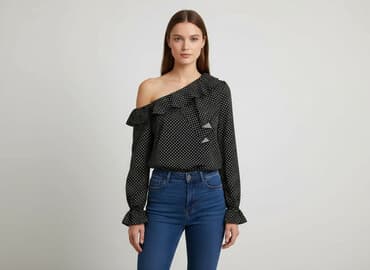 shein czarne bluzki: Shein, Bluzka damska, rozmiar S — 7