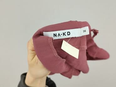 koszulki z dekoltem v: NA-KD, Top damski, S — 4