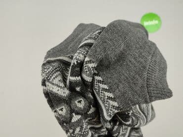 Inne ubrania męskie: Szara kamizelka męska z dekoltem w serek, ozdobiona geometrycznym — 4