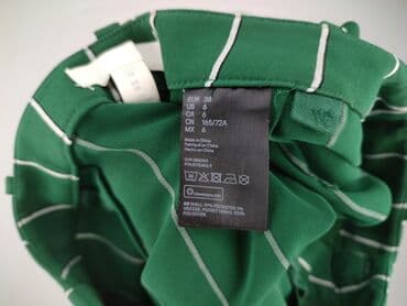 legginsy w prążki hm: H&M, Spodnie materiałowe damskie, rozmiar M — 4