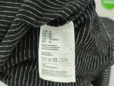 жіноча футболка m eu 38 візерунок принт колір білий: H&M, Жіноча блуза, розмір M — 5