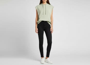 zara zielona bluza: H&M, Bluza z kapturem damska, rozmiar S — 1