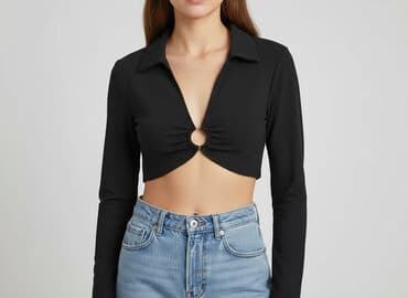 srebrne bolerko do sukienki: Divided, Bluzka damska, rozmiar S — 7