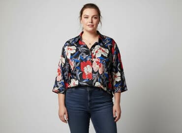 bluzki koszulowe duże rozmiary: Fashion, Women`s shirt, size 6XL — 1