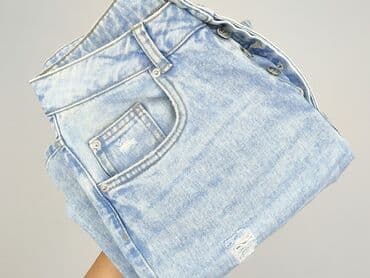 sinsay dżinsy z wysokim stanem: Denim, Jeansy damskie, rozmiar S — 6