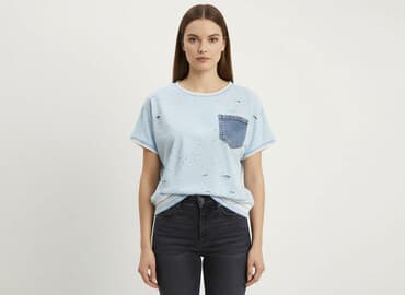 bluzki z aplikacją i kryształkami: RAW, T-shirt damski, rozmiar S — 1