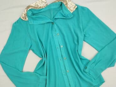 sukienka srebrna cekiny h: Women's blouse, size S (EU 36) — 1