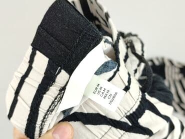 damskie legginsy wzór geometryczny: H&M, Spodnie materiałowe damskie, rozmiar M — 6