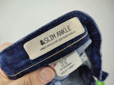 jeansy 7 8 z wysokim stanem: H&M, Jeansy damskie, rozmiar S — 4