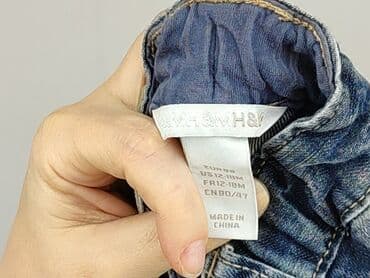 джинсова куртка: Denim pants, H&M, 12-18 months, condition - Good — 4