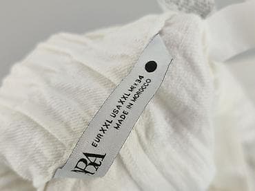 pull and bear biale spodnie: Zara, Spodnie materiałowe damskie, rozmiar 2XL — 4