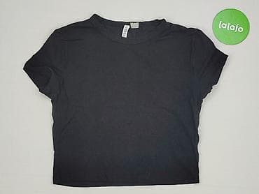 bluzki lycra: H&M Basic, T-shirt damski, rozmiar L — 3