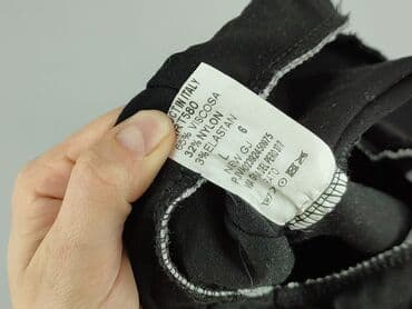 jeansy damskie podarte: Material trousers for women, size L (EU 40) — 4