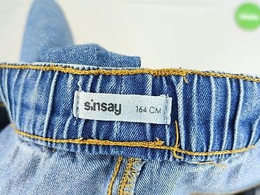 crop sweter: Spodnie jeansowe, Sinsay, 14 lat, 164, stan - Bardzo dobry — 4