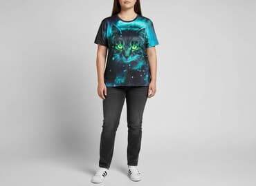 ubrania świecące w ciemności: T-shirt damski, rozmiar XL — 1