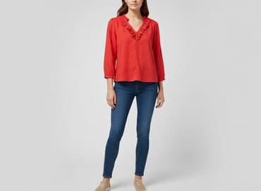 bluzka z aplikacją hm: H&M, Bluzka damska, rozmiar M — 1