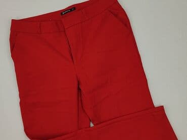jakie rajstopy do srebrnej sukienki: Stradivarius, Material trousers for women, size S (EU 36) — 1