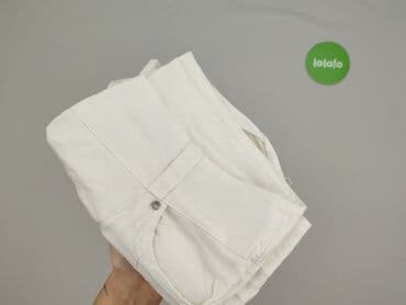 biale szerokie jeansy: Spodnie 3/4 damskie, rozmiar XL — 4