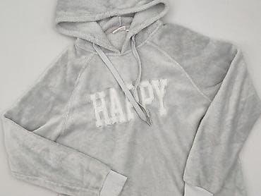 kremowe dresy: Bluza z kapturem damska, rozmiar M — 1