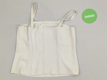 biała sukienki dopasowana: Top damski, rozmiar S — 4