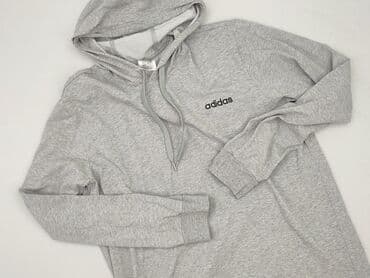 bluzki jezdzieckie: Adidas, Bluza z kapturem dla mężczyzn, L — 1