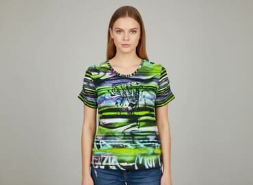 koszulki damskie z zabawnymi nadrukami: T-shirt damski, rozmiar L — 1