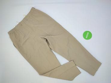 color beige: Spodnie materiałowe damskie, rozmiar 5XL — 3