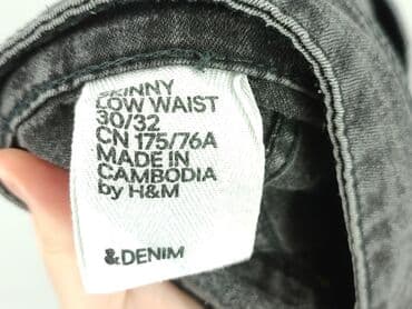 h m sweter w paski zielony: H&M, Jeansy damskie, L — 4