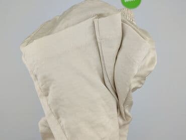 zara spodnie beżowe z wysokim stanem: H&M Divided, Material trousers for women, size S — 6