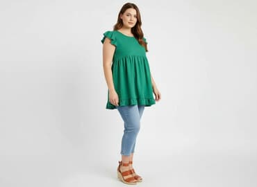 reserved sukienka butelkowa zieleń: Tunika damska, rozmiar XL — 5