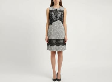 sukienka midi na wesele koronka: Sukienka damska, rozmiar S — 5