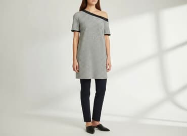 bluzki nietoperz plus size: Sukienka damska, rozmiar M — 5