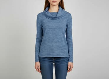 sweter piórkowy na drutach: Bluzka damska, rozmiar M — 1