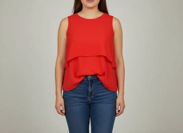 reserved czerwona bluzki: Wearhouse, Bluzka damska, rozmiar XL — 7