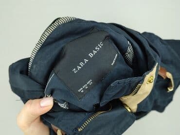 niebieska satynowa sukienka zara: Zara, Parka damska, rozmiar M — 4